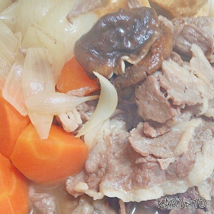 フライパンでつくる！厚揚げを使った肉豆腐